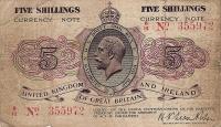 p352 from England: 5 Shillings from 1919